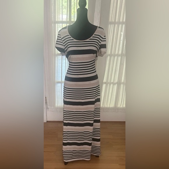 Exist Dresses & Skirts - Exist Black and White Striped Maxi Dress